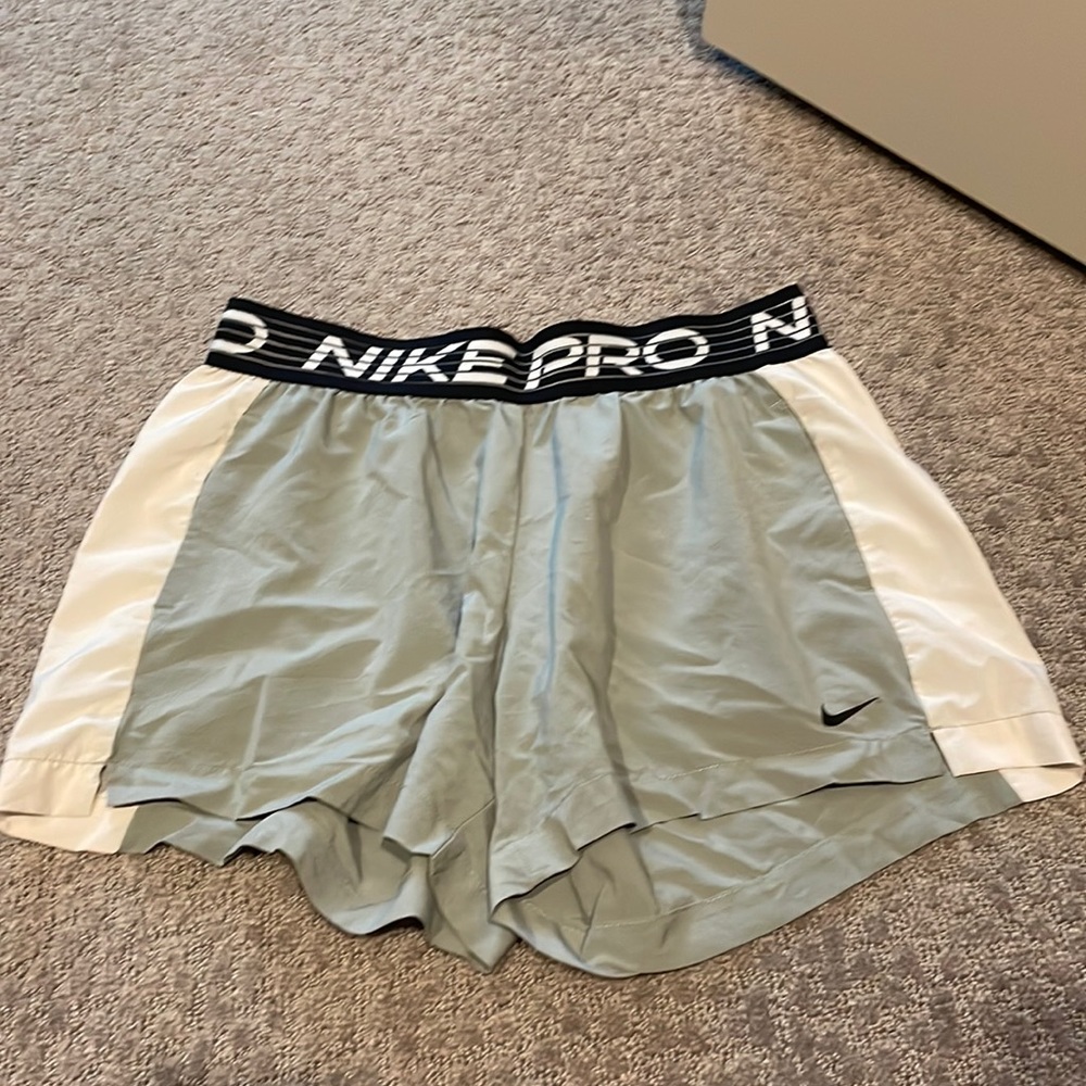 Gray Nike pro athletic shorts